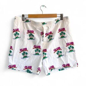 CLUB CAMEL BOXER SHORTS WHITE PINK MENS SIZE XL